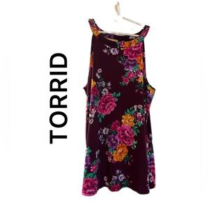 NWOT TORRID High Neck Floral Tank Top 1X